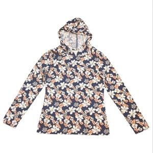 Aspen Women's Floral Rashguard with Hood Swim Top, size small NWOT
